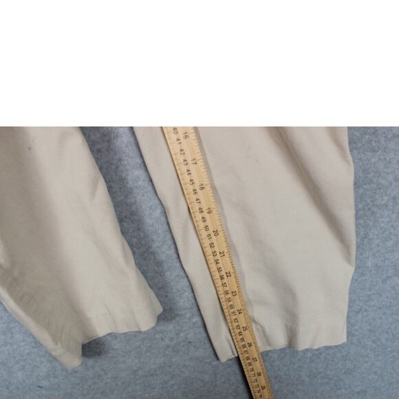 J. Jill Womens Wearever Collection Refined Woven Trousers Size Large 14 Khaki - Picture 3 of 7